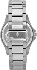 Maserati Men's Watch, SFIDA Collection, in Steel - R8853140005, Silver, 44mm, Bracelet, Silver, 44mm, Bracelet