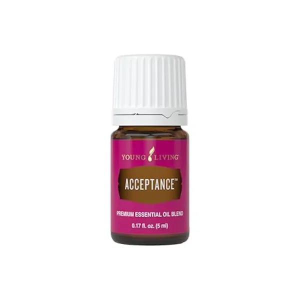 Young Living Acceptance Essential Oil Blend 5 ml Woodsy Floral Aroma for Diffuser, Meditation & Self Care Essential Oil Blend with Bergamot, Blue Tansy, Cypress & Sweet Almond