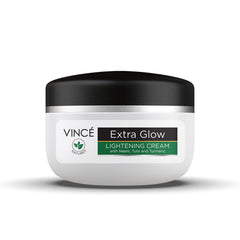 Vince Extra Glow Lightening Cream - Lightens and Brightens Skin - Reduces Dark Spots, Blemishes, and Sun Spots - Brings Out Natural Glow with Herbal Extracts - Paraben Free - 40ml