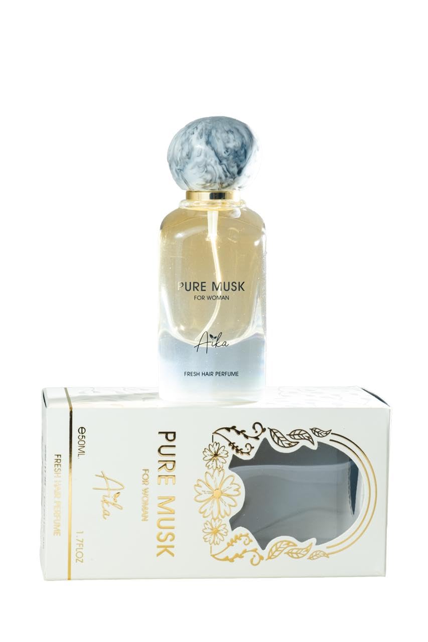 Aika Pure Musk Elegance: 50ml Women’s Hair Fragrance for Timeless Allure