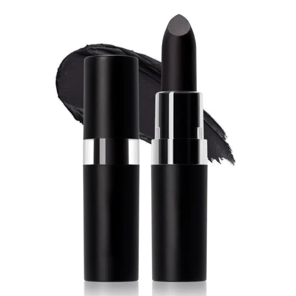 Grospe 2 Pack Black Face Paint Stick - Eye Black Stick & Goth Lipstick Duo, Waterproof Matte for Sports & Halloween (0.14oz Each), Multi-Use as Face Paint & Eyeliner