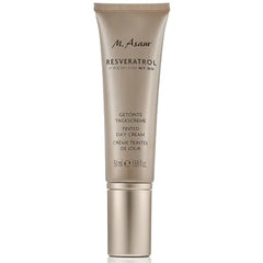 M. Asam RESVERATROL PREMIUM NT50 Tinted Day Cream  With Hyaluronic Acid, Anti Aging Face Cream for Women, Lightweight Makeup & Moisturiser Cream in One, Vegan Skin Care