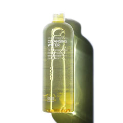 Tenzero Green Tangerine Vita C Cleansing Water 16.7 fl.oz (500ml), Hydrating & Brightening, Facial Water Cleansing & Makeup Removal, No Rinse Needed, For All Skin Types, Korean Makeup Remover
