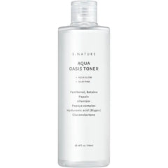 S.NATURE Aqua Oasis Toner | PHA, Soothing and Calming Skin,Hydrating, Refreshing Toner for All Skin Types, Korean Skin Care, Vegan | 210ml, 7.10 Fl Oz