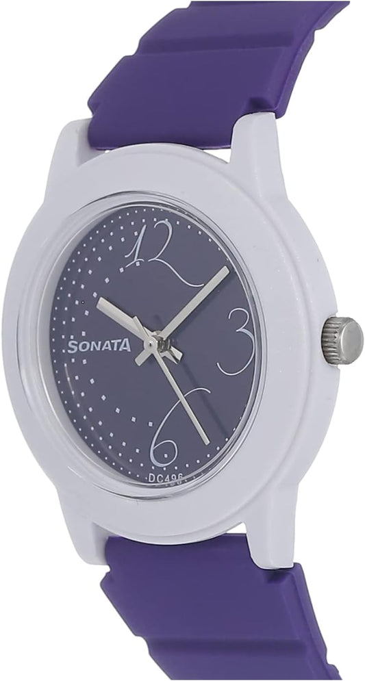 Sonata Fashion Fibre Analog Black Dial Women's Watch NM8992PP02/NN8992PP02