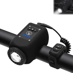 KASTWAVE Electric Bike Bell, Loud Bicycle Handlebar Alarm Bell, Electronic Horn Bell With Electric Night Cycling Flashlight Accessories, 110db Loud Alarm, USB Rechargeable Bicycle Speaker