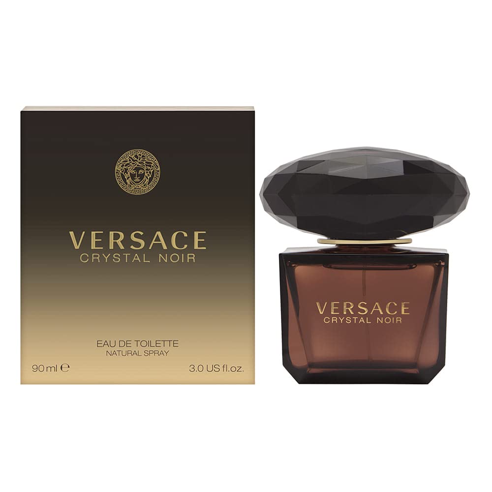 Gianni Versace Eau de Toilette Spray, Crystal Noir, 3 Ounce