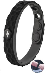 Aputue Anti Static Wrist Band, Anti Static Wrist Strap, Wireless Rhombus Antistatic Wrist Strap, Strap Anti Shock Silicone Improve Sleep Winter Electrostatic Removal Bracelet for Men and Woman