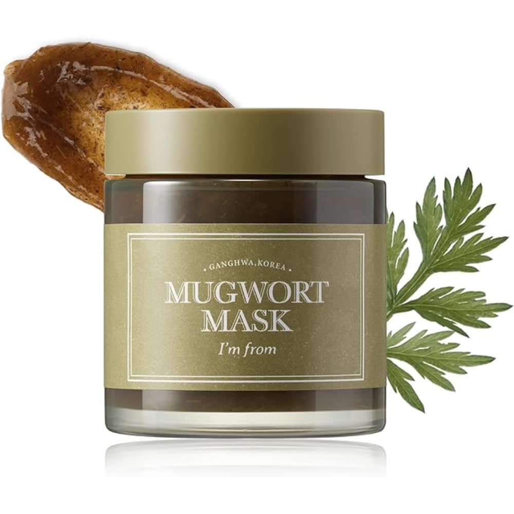 I'm from Mugwort Mask, Natural Herb, Tea tree, Wash-off, Cooling and fast Soothing Breakouts, for Sensitive skin - 3.88 fl oz
