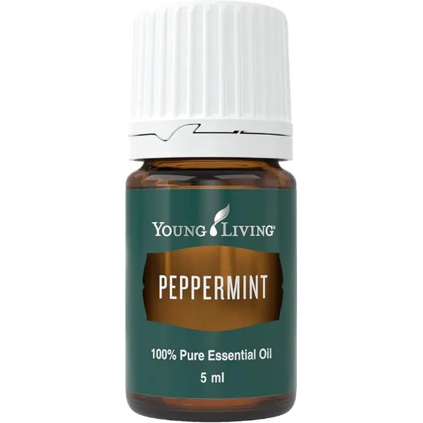 Young Living Peppermint Essential Oil 5 ml Refreshing Mint Aroma for Invigoration, Soothing Comfort, & Cognitive Clarity Perfect for Diffusion, Topical Use, & Massage