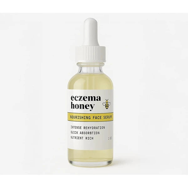ECZEMA HONEY Nourishing Face Serum - Daily Hydrating Serum - Face Oil for Eczema, Dry & Sensitive Skin (1 Oz)