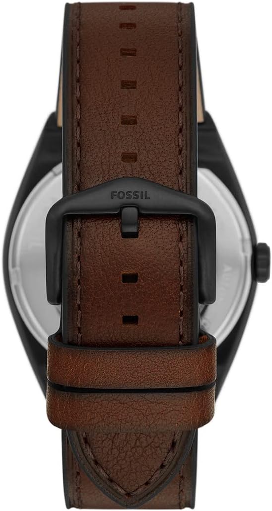 Fossil Men Analog Automatic Watch with Leather Strap ME3207