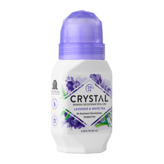 Crystal Essence Mineral Deodorant Roll On Lavender & White Tea 2.25 Oz Pack of 12