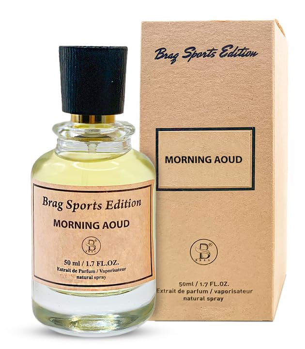 B Brag Sports Edition Morning Aoud 50ml | Best Long Lasting Arabic Perfumes for Men | Extrait De Parfum | Perfect Men's Perfume | Oud Fragrances Suitable for Everyday and Occasions | عطر | عود رجالي