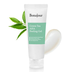 BONAJOUR Green Tea AHA Peeling Gel –  Best Korean Vegan beauty AHA Deep Facial Exfoliating Gel - 5.1Fl.oz