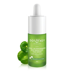 Dot & Key 10% Niacinamide Cica Face Serum, Reduces Acne & Dark Spot, Excess Oil | For Oily, Acne Prone & Sensitive Skin | 20ml