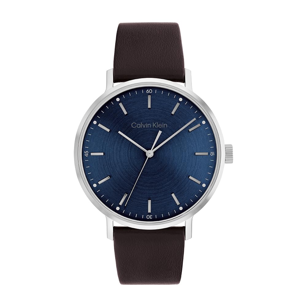 Calvin Klein MODERN MESH Men's Watch, Analog - Brown / Blue