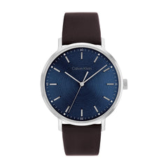 Calvin Klein MODERN MESH Men's Watch, Analog - Brown / Blue