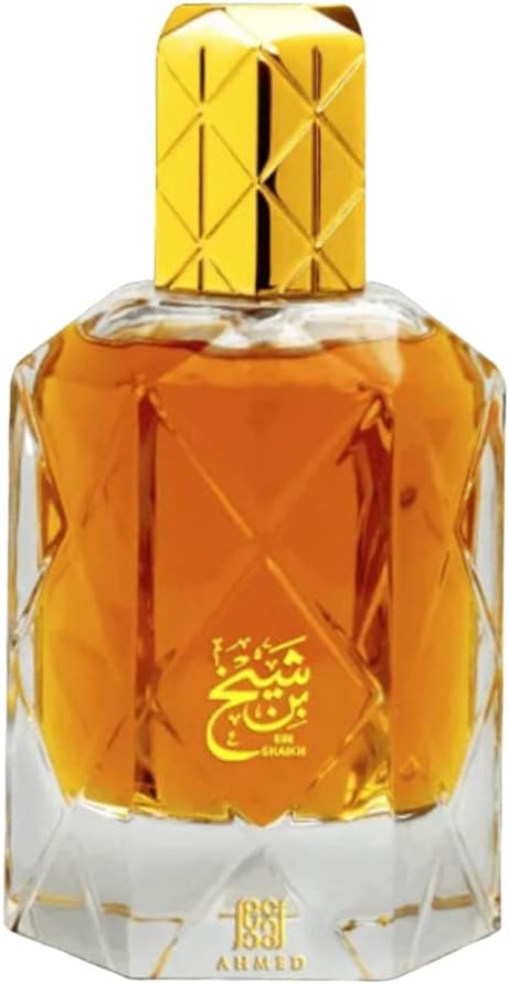 Ahmed Al Maghribi Bin Sheikh | eau de parfum | for men | 90ml | unisex | | luxury bottle | long sillage | saffron | rose | agarwood | patchouli | amber