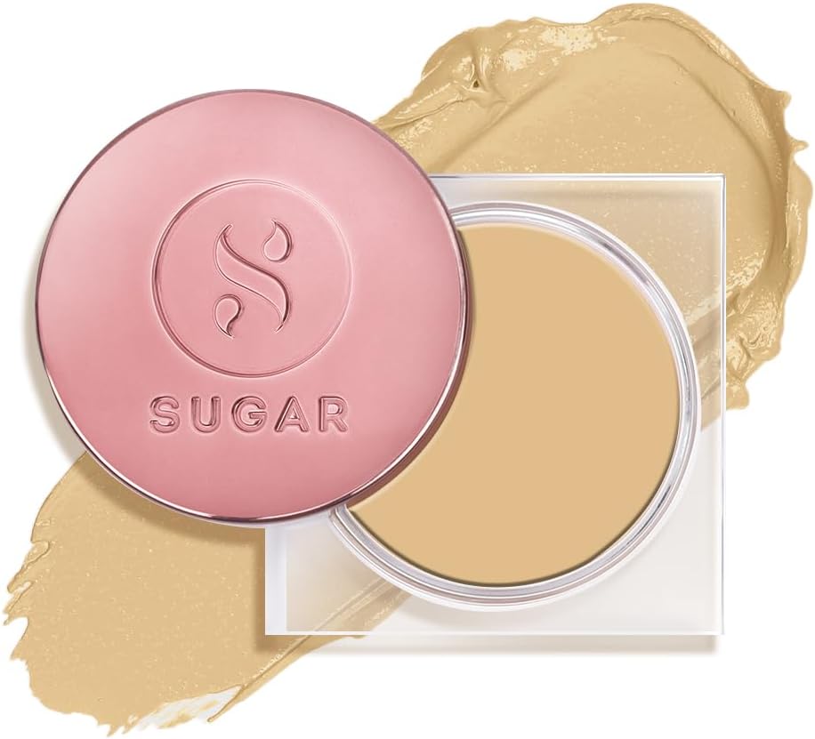 SUGAR Cosmetics Mettle Cream To Powder Foundation | Full Coverage & Matte | 12gm - 17 Raf (Light, Golden Undertone)