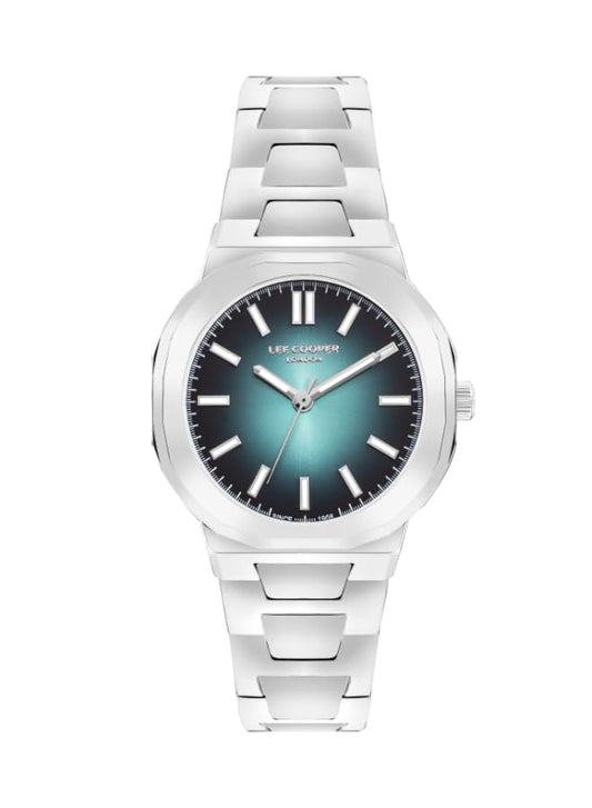 Lee Cooper Women's Watch, Analog Display and Metal Strap - LC07953.390, Silver