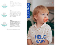 Curaprox Baby Pacifier, Toxic Free, BPA Free Dummy/Pacifier With Orthodontic Design To Prevent & Fix Misalignments - Calms & Relaxes Babies (Blue, 2)