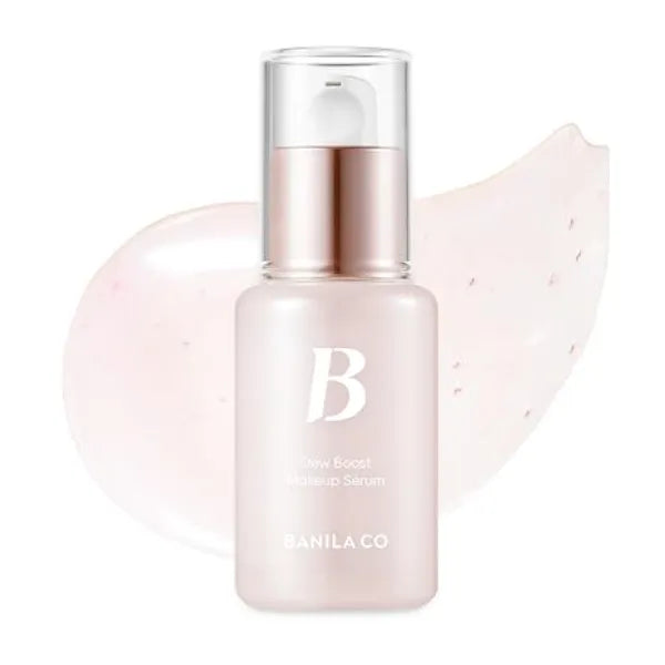 BANILA CO Dew Boost Makeup Serum Glass Skin Glow Base Bounce back Supple Hydration & Natural Makeup Glow Hydrating Prep & Grip Primer for Radiant Glass Skin