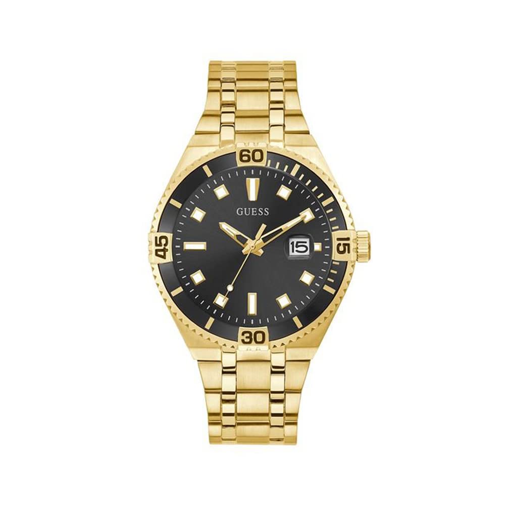 GUESS Men's Quartz Watch with Stainless Steel Strap, Silver, 20 (Model: GW0330G1)