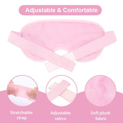 THMINS Cold Face Eye Mask Ice Pack Reduce Face Puff,Dark Circles,Gel Beads Hot Heat Cold Compress Pack,Face SPA for Woman Sleeping, Pressure, Headaches, Skin Care………