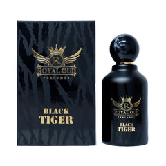 Royal Oud Perfumes Black Tiger - Citrusy, Spicy & Woody Luxury Men's Fragrance from Dubai (100 ml)