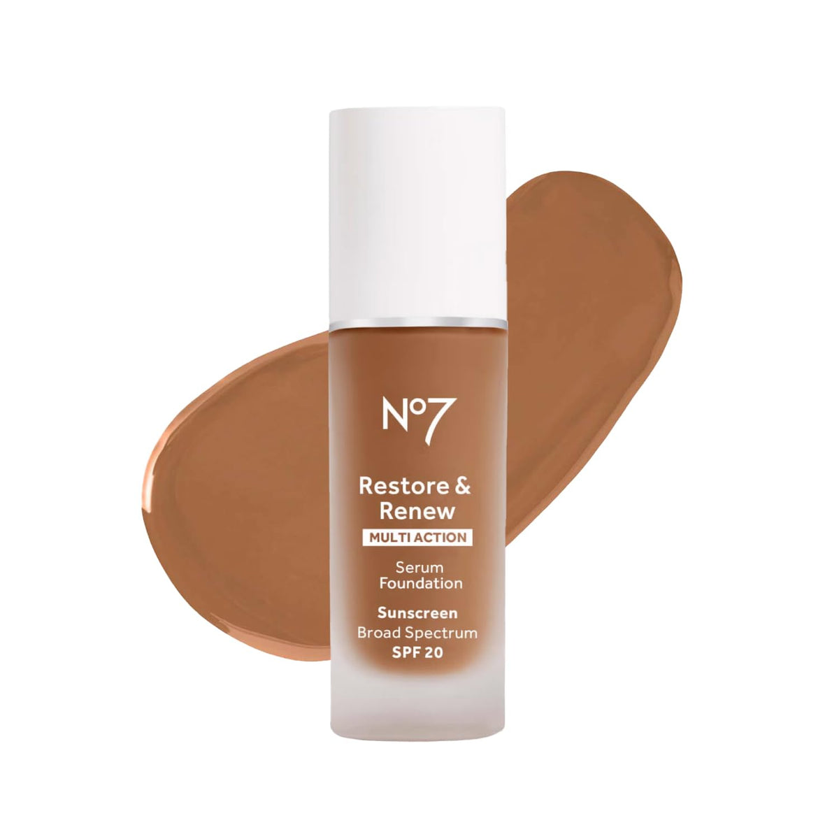 No7 Restore & Renew Multi Action Serum Foundation - Amber (30ml)