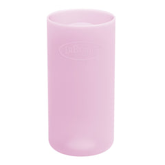 Dr. Brown's Narrow 100% Silicone Baby Bottle Sleeve, Pink, 8oz