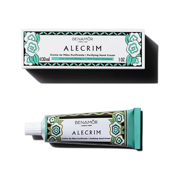 Benamor Alecrim Hand Cream 30ml with natural ingredients - Cruelty Free - Vegan - Purify and hydratate hand skin