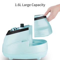 High Power Garment Steamer (1800W) with 98° Steam, 1.6L Tank, and Ironing Board - Adjustable Ten Speed Temperature Control for Home & Office