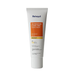 RE' EQUIL Oxybenzone and OMC Free Sunscreen For Oily, Sensitive & Acne Prone Skin, SPF 50 PA+++ - 50g