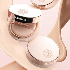Beaudiani Mesh Tight up Cushion foundation 02, Light Beige, Korean cushion foundation,Natural coverage, Glowing foundation, sweat proof makeup, Long lasting foundation, All skin type
