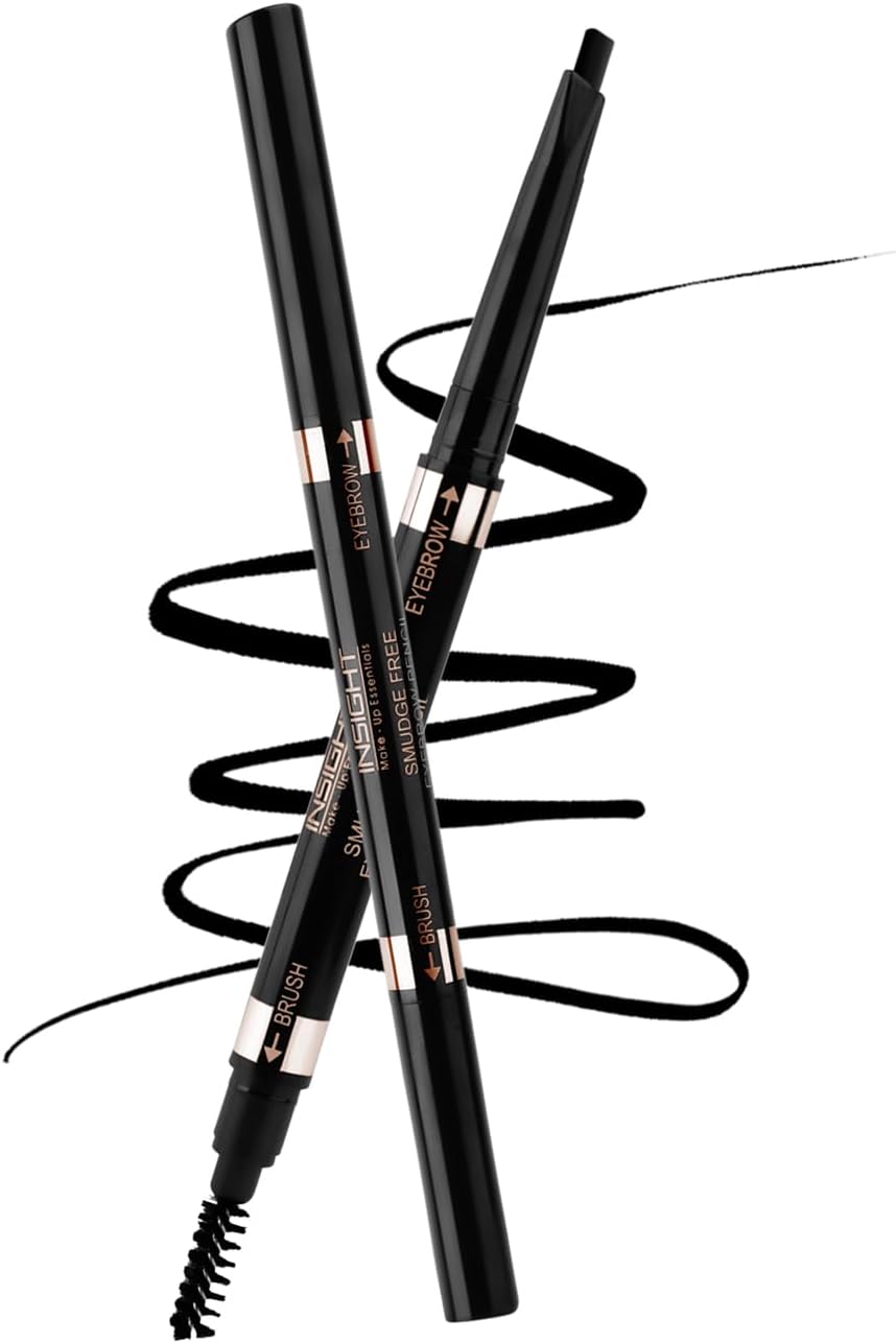 INSIGHT COSMETICS SMUDGE FREE EYEBROW PENCIL (Black)
