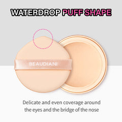 Beaudiani Mesh Tight up Cushion foundation 02, Light Beige, Korean cushion foundation,Natural coverage, Glowing foundation, sweat proof makeup, Long lasting foundation, All skin type
