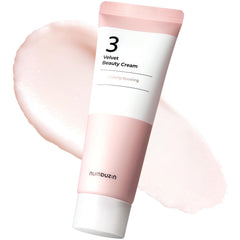 numbuzin No.3 Velvet Beauty Cream | Facial Makeup Primer, Textured Skin, Poreless Smooth Powdery Finish, Niacinamide, | Korean Skin Care, 2.02 fl oz