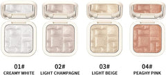 NLLNT Highlighter Palette，Highlighter Makeup Palette, Face Illuminator Makeup Palette,Glow Bronzer Highlighter Powder Kit