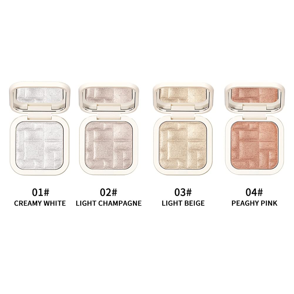 NLLNT Highlighter Palette，Highlighter Makeup Palette, Face Illuminator Makeup Palette,Glow Bronzer Highlighter Powder Kit