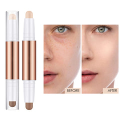 Women Facial Make Up Double-Headed Stick Portable Highlighter Shadow Bronzers Contouring Cosmetics for Professional, Type 3