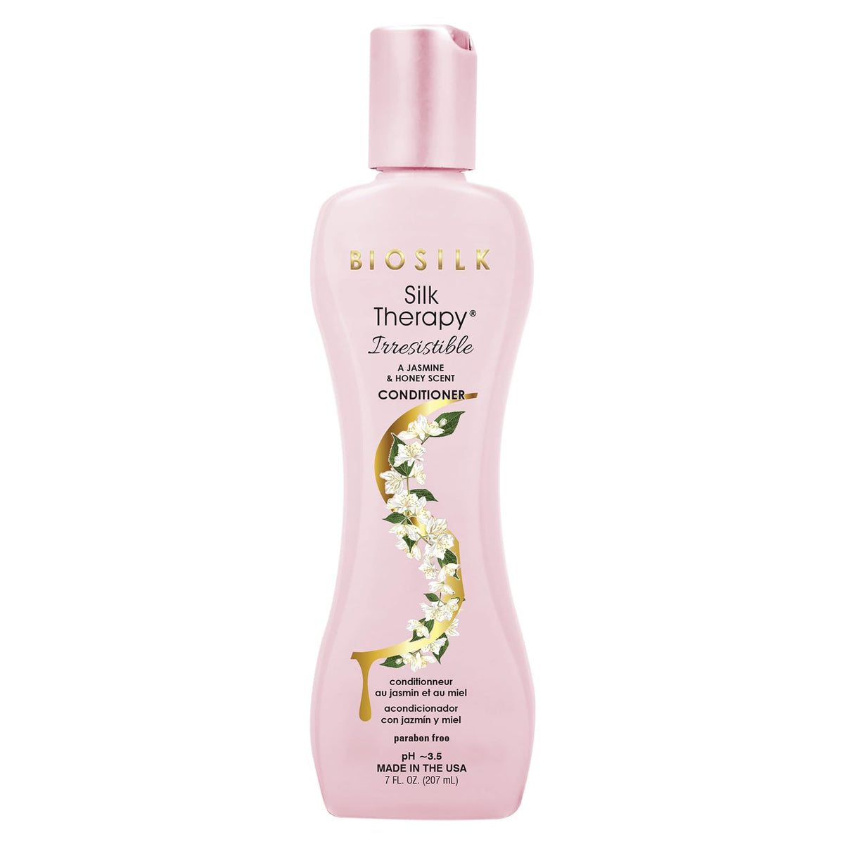 BioSilk Irresistible Collection Silk Therapy Conditioner 7oz. Jasmine & Honey Scent, 7 ounces