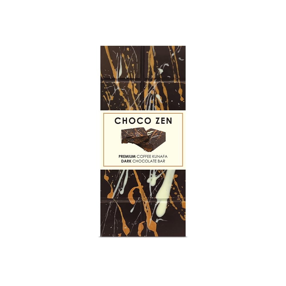 Choco Zen Premium Dubai Dark Chocolate Bar 190g– Luxury Dessert, Gourmet, Rich With Premium Flavors