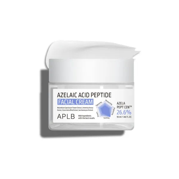 APLB Azelaic Acid Peptide Facial Cream | AZELA PEPT CEN™ 26.6% 1.86 FL.OZ/Korean Skincare, Acne care, Pore care, Improve skin elasticity, Sensitive skin, Revitalize for gentle and improve skin texture