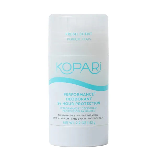 Kopari Performance Plus Aluminum-Free Deodorant, Sport Deodorant for 24 Hour Odor Protection, Non Toxic & Clean, No Parabens or Baking Soda, 2.2 Ounce