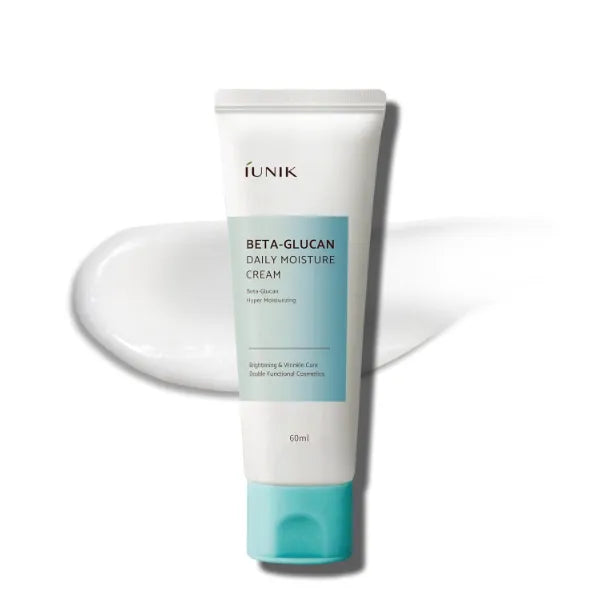 IUNIK Beta-Glucan Daily Moisture Cream – Lightweight, Vegan Hydrating Lotion for Dry & Sensitive Skin