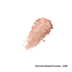 CHRISTINE Bronze Baked Powder Palette, Shimmer Shades for Face Highlighter Makeup, Highly Pigmented Illuminating Bronzer Powder Weightless Creamy Texture to settle your base (Bronze - 828)