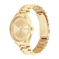 Calvin Klein CK ICONIC Unisex Watch, Analog - Champagne Gold Light