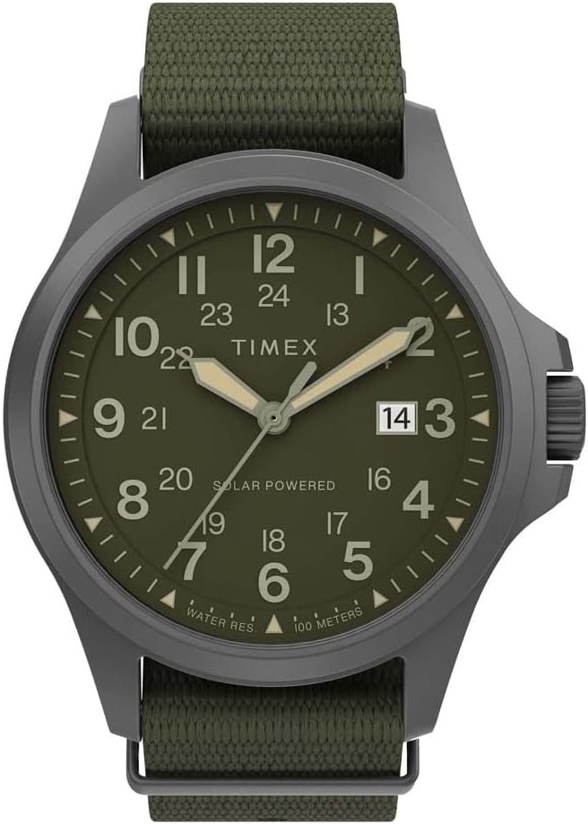 Timex Men's Expedition North Field Post Solar 41mm Watch - Olive/Gunmetal